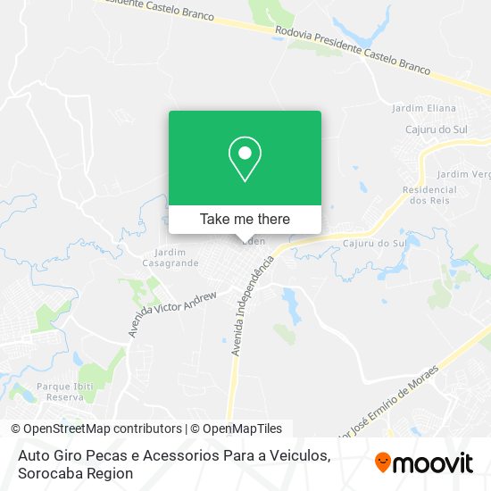 Auto Giro Pecas e Acessorios Para a Veiculos map