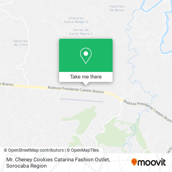 Mapa Mr. Cheney Cookies Catarina Fashion Outlet