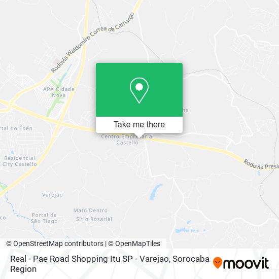 Mapa Real - Pae Road Shopping Itu SP - Varejao