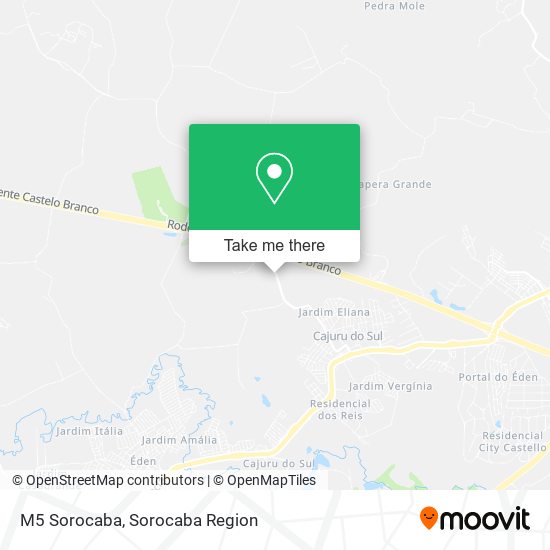 M5 Sorocaba map