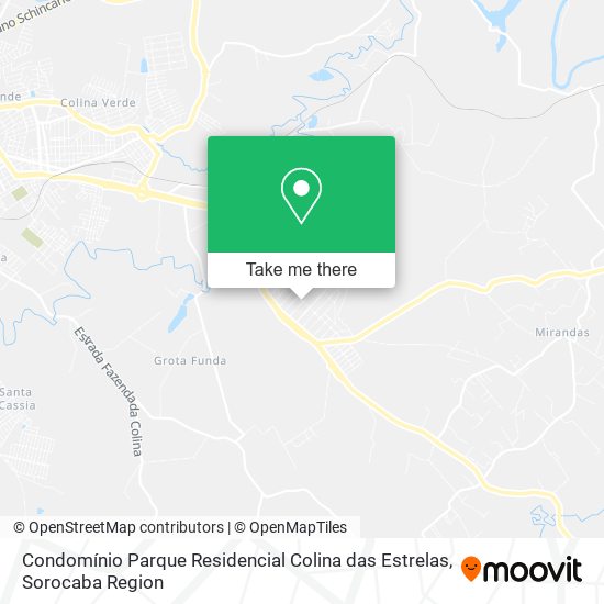 Condomínio Parque Residencial Colina das Estrelas map