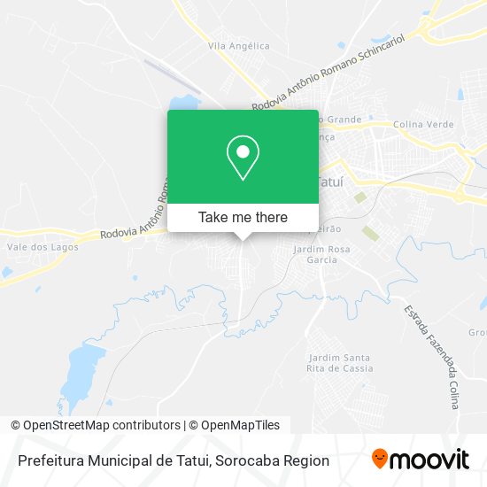 Mapa Prefeitura Municipal de Tatui