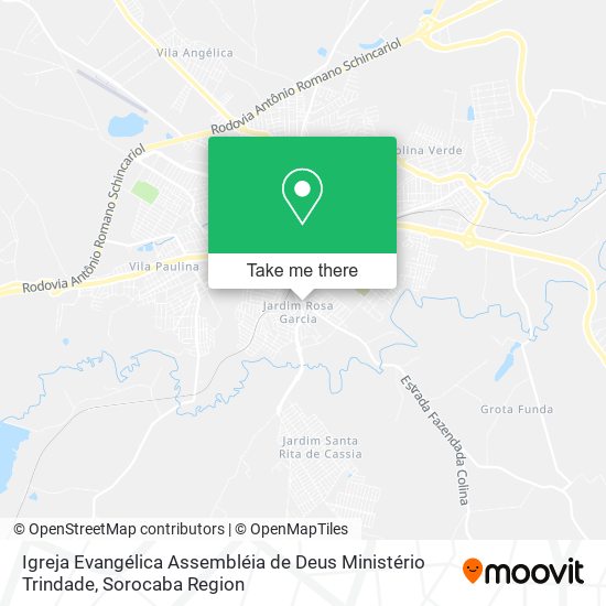 Mapa Igreja Evangélica Assembléia de Deus Ministério Trindade