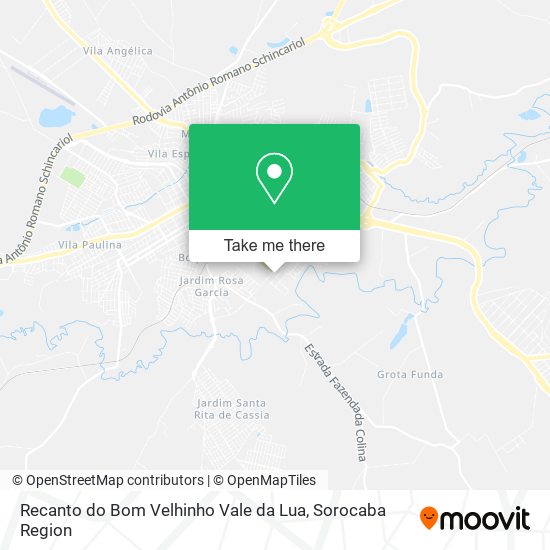 Recanto do Bom Velhinho Vale da Lua map