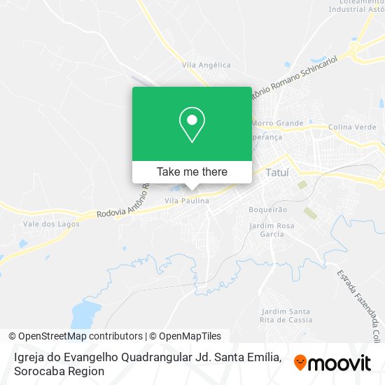 Igreja do Evangelho Quadrangular Jd. Santa Emília map