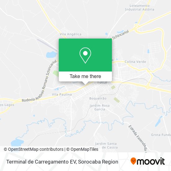 Mapa Terminal de Carregamento EV