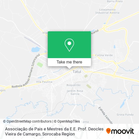 Associação de Pais e Mestres da E.E. Prof. Deocles Vieira de Camargo map