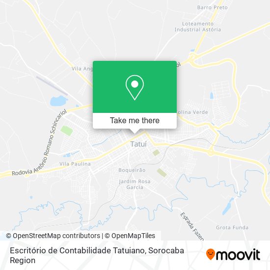 Mapa Escritório de Contabilidade Tatuiano