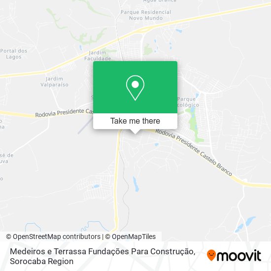 Mapa Medeiros e Terrassa Fundações Para Construção