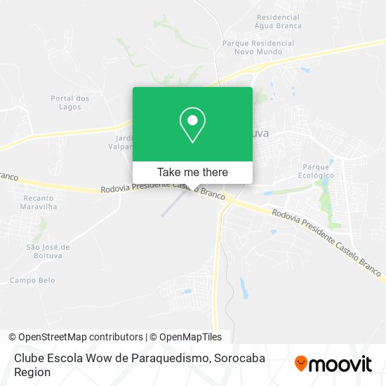 Clube Escola Wow de Paraquedismo map