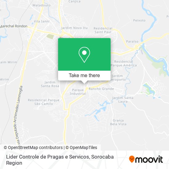 Lider Controle de Pragas e Servicos map