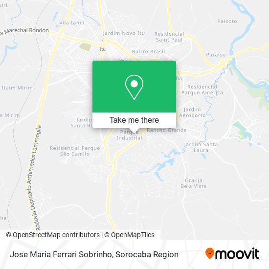 Jose Maria Ferrari Sobrinho map