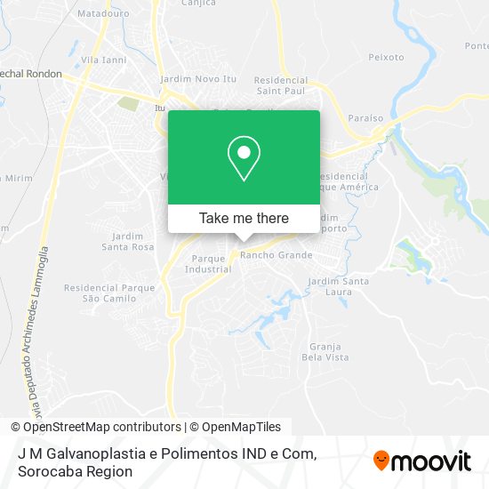 Mapa J M Galvanoplastia e Polimentos IND e Com