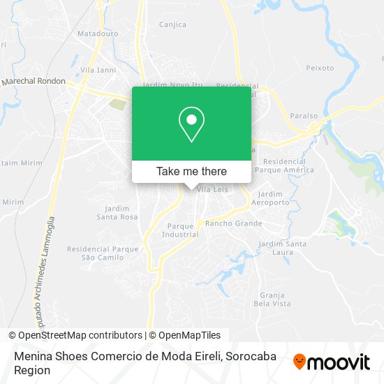 Mapa Menina Shoes Comercio de Moda Eireli