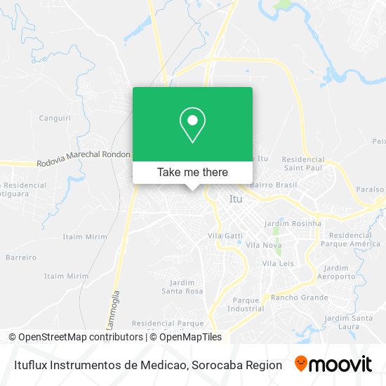 Ituflux Instrumentos de Medicao map
