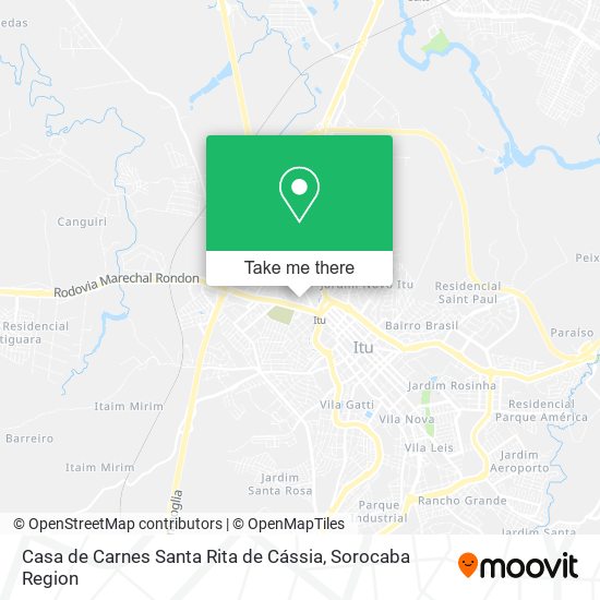 Mapa Casa de Carnes Santa Rita de Cássia