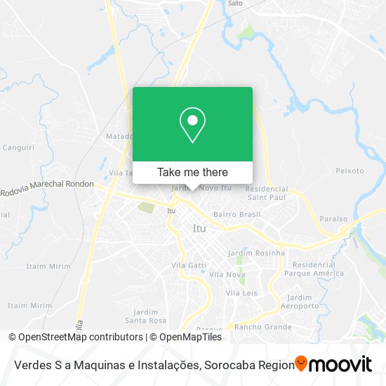 Verdes S a Maquinas e Instalações map