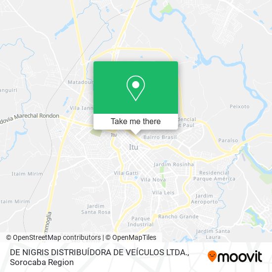 DE NIGRIS DISTRIBUÍDORA DE VEÍCULOS LTDA. map