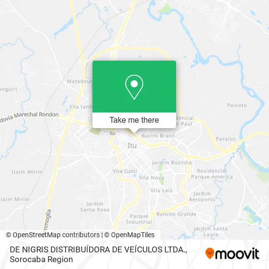 DE NIGRIS DISTRIBUÍDORA DE VEÍCULOS LTDA. map