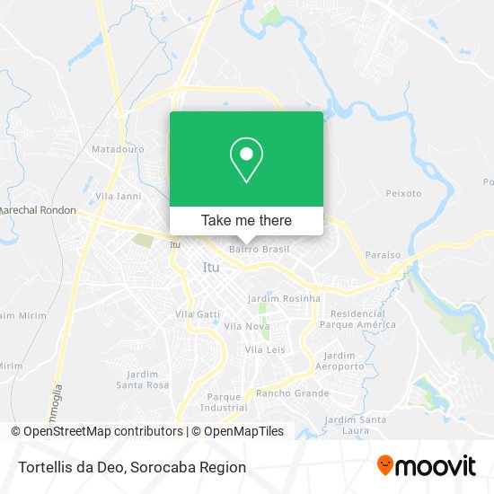 Mapa Tortellis da Deo