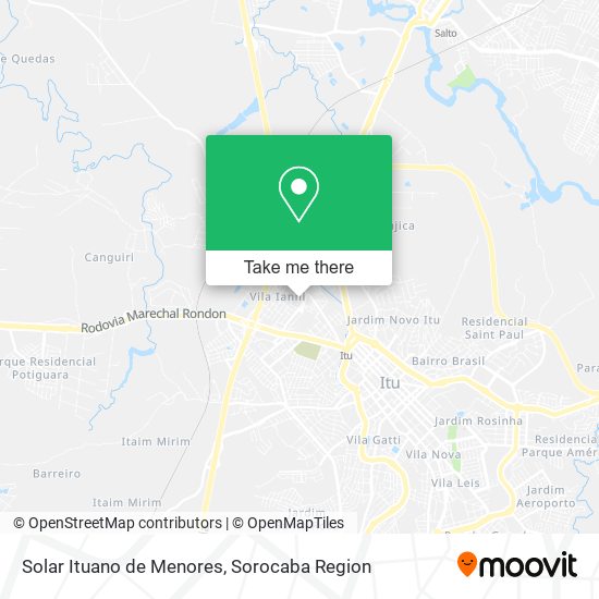 Solar Ituano de Menores map