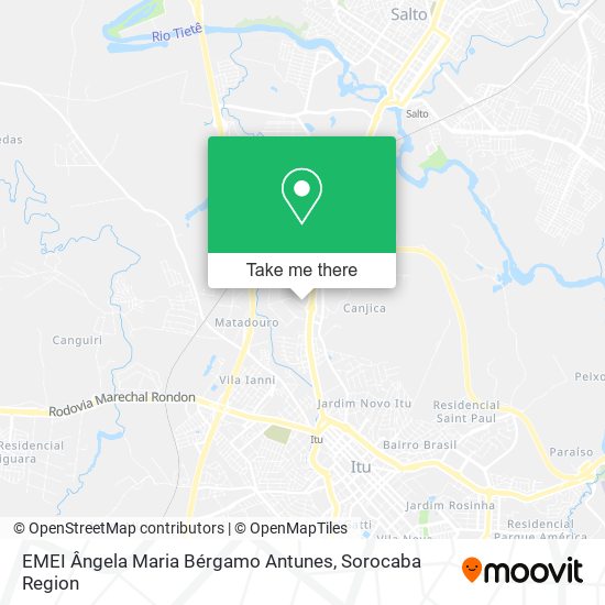 Mapa EMEI Ângela Maria Bérgamo Antunes