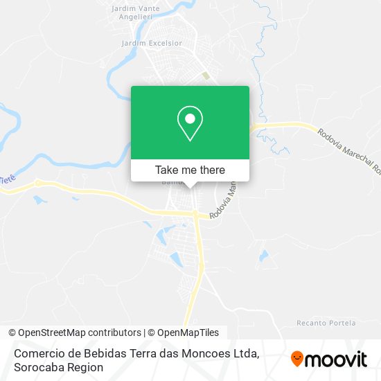 Comercio de Bebidas Terra das Moncoes Ltda map