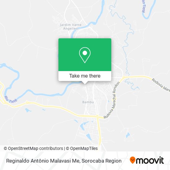 Reginaldo Antônio Malavasi Me map