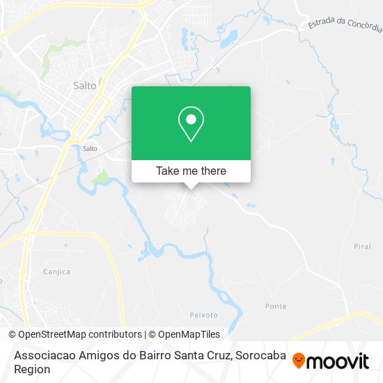 Mapa Associacao Amigos do Bairro Santa Cruz