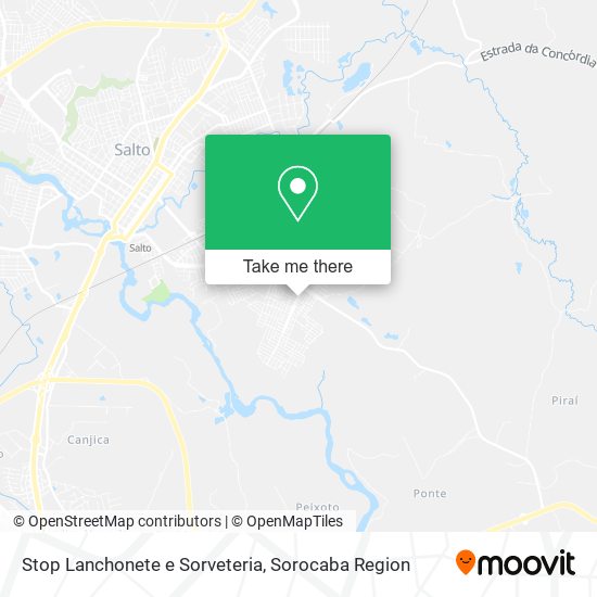 Mapa Stop Lanchonete e Sorveteria