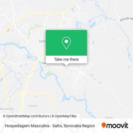 Hospedagem Masculina - Salto map