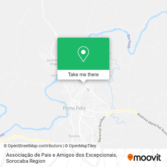 Associação de Pais e Amigos dos Excepcionais map