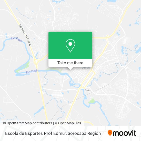 Mapa Escola de Esportes Prof Edmur