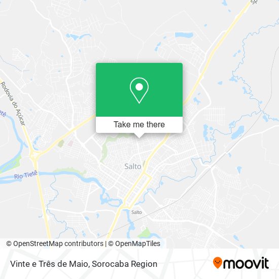 Vinte e Três de Maio map