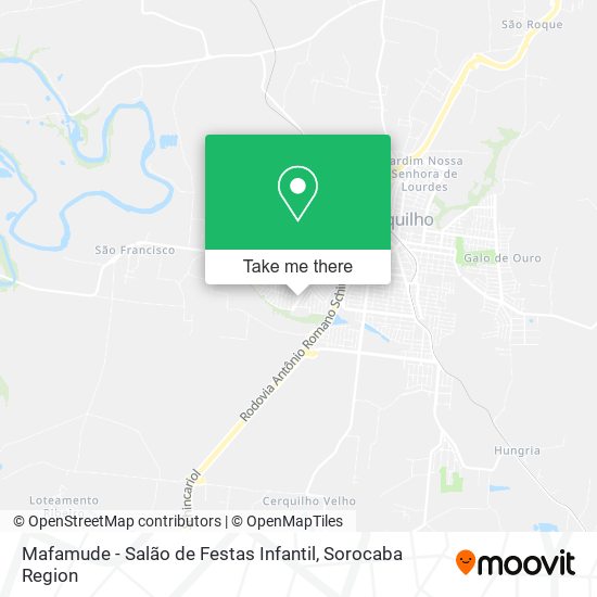 Mapa Mafamude - Salão de Festas Infantil