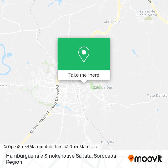 Mapa Hamburgueria e Smokehouse Sakata