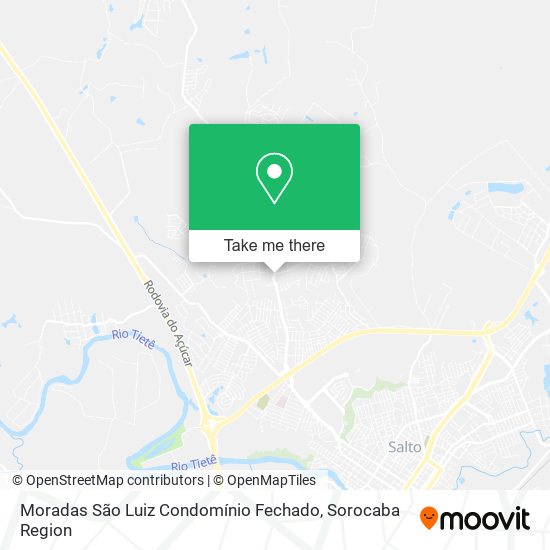 Mapa Moradas São Luiz Condomínio Fechado