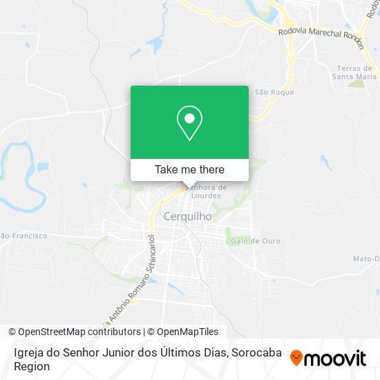 Mapa Igreja do Senhor Junior dos Últimos Dias