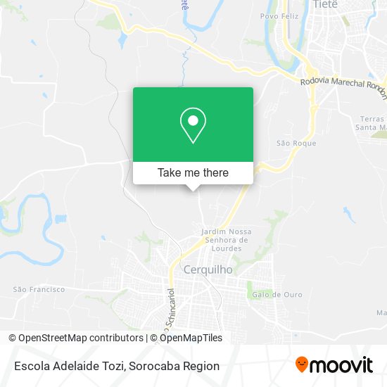 Mapa Escola Adelaide Tozi