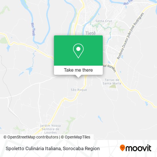 Spoletto Culinária Italiana map