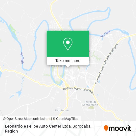 Mapa Leonardo e Felipe Auto Center Ltda