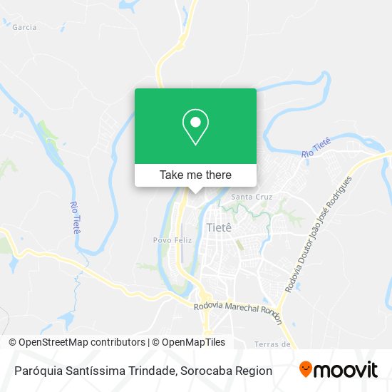 Mapa Paróquia Santíssima Trindade