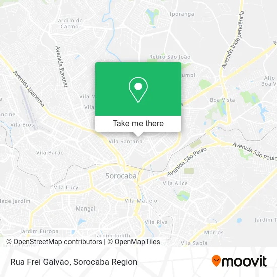Rua Frei Galvão map
