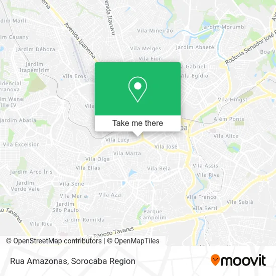 Rua Amazonas map