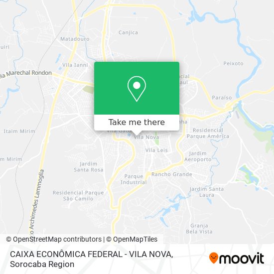 Mapa CAIXA ECONÔMICA FEDERAL - VILA NOVA