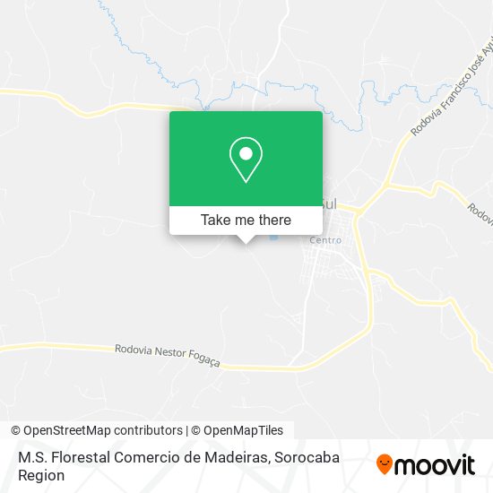 Mapa M.S. Florestal Comercio de Madeiras