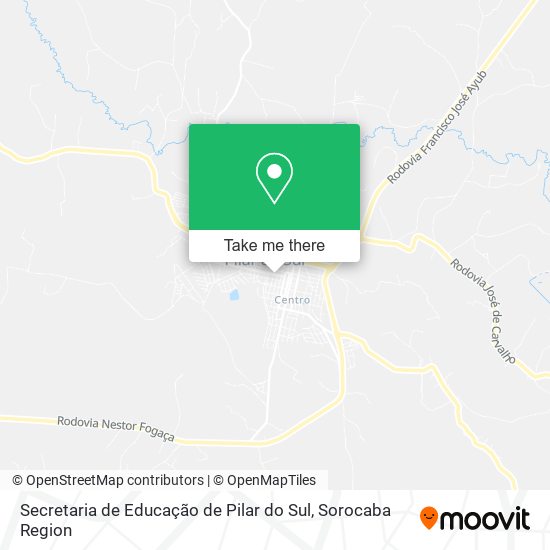 Secretaria de Educação de Pilar do Sul map