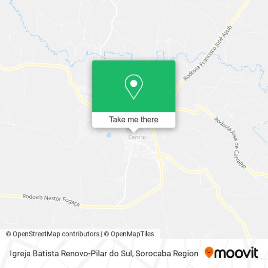 Mapa Igreja Batista Renovo-Pilar do Sul