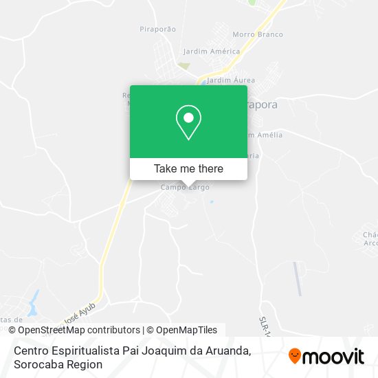 Centro Espiritualista Pai Joaquim da Aruanda map