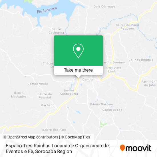 Espaco Tres Rainhas Locacao e Organizacao de Eventos e Fe map